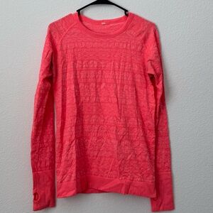 lululemon athletica Coral Long Sleeve Top